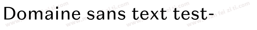 Domaine sans text test字体转换